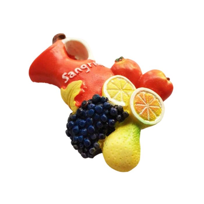 sangria spain fridge magnet – colorful fruit drink souvenir & kitchen bar decor – mediterranean vibes