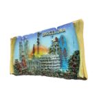barcelona spain fridge magnet gaudi architecture souvenir gift & vibrant refrigerator ornament