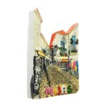mijas spain fridge magnet mediterranean village street scene travel gift & rustic kitchen decor