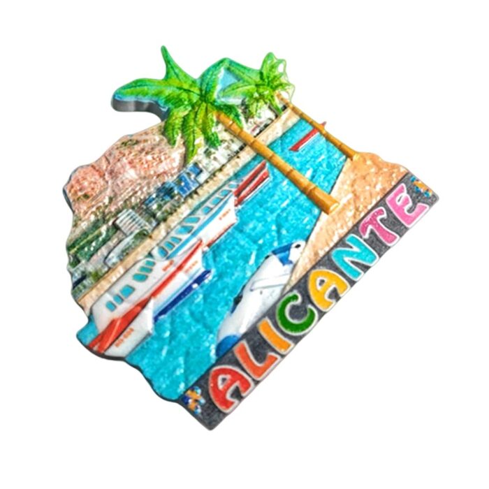 alicante spain fridge magnet coastal city souvenir gift & colorful whiteboard decoration
