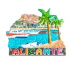 alicante spain fridge magnet coastal city souvenir gift & colorful whiteboard decoration