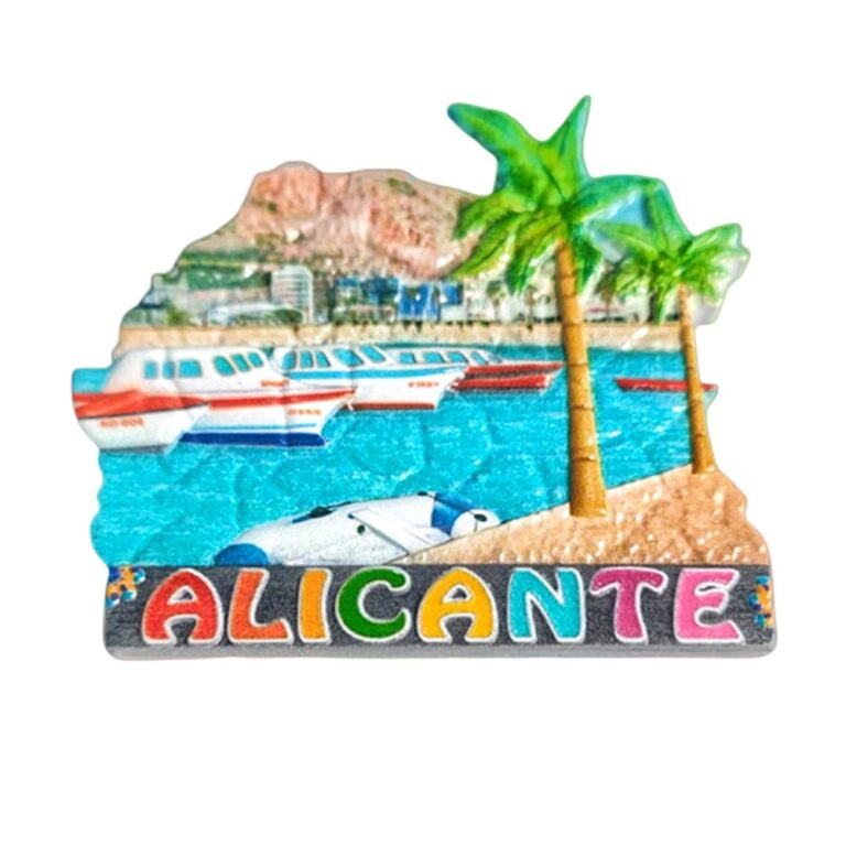 alicante spain fridge magnet coastal city souvenir gift & colorful whiteboard decoration