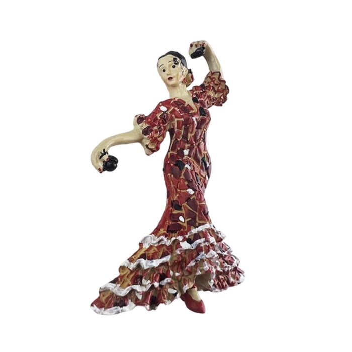spain flamenco dancer fridge magnet traditional red dress souvenir for passionate spanish decor