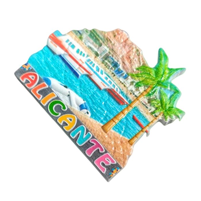 alicante spain fridge magnet coastal city souvenir gift & colorful whiteboard decoration