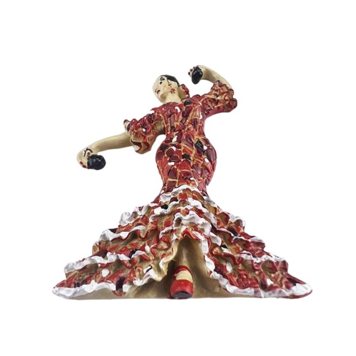 spain flamenco dancer fridge magnet traditional red dress souvenir for passionate spanish decor