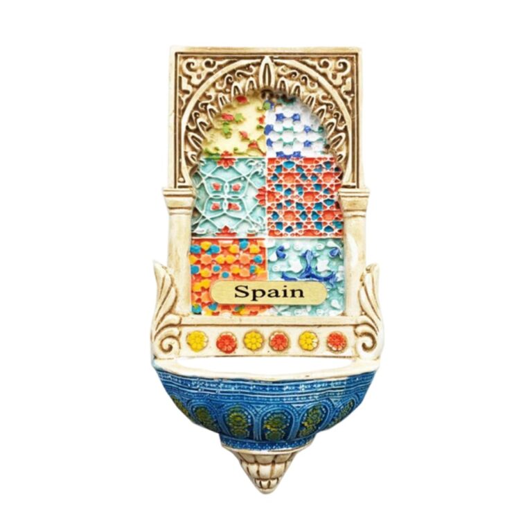 spain fridge magnet mosaic tile fountain travel keepsake & andalusian heritage home decor