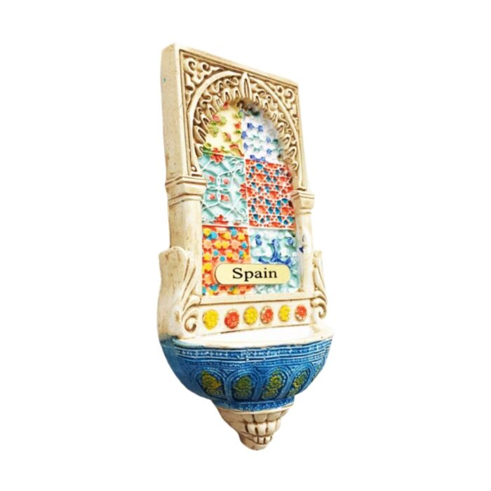 spain fridge magnet mosaic tile fountain travel keepsake & andalusian heritage home decor