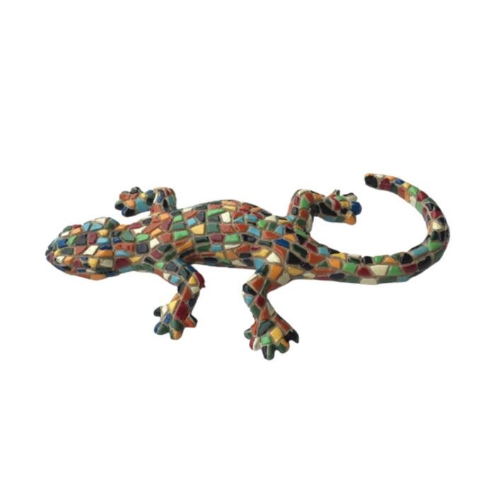 barcelona spain mosaic gecko fridge magnet gaudí style travel souvenir & artistic wall ornament