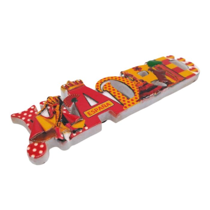 madrid spain fridge magnet españa theme letter art gift for fans & decorative whiteboard accent