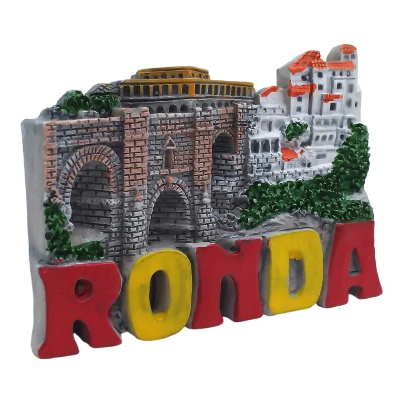 ronda spain fridge magnet – historic bridge souvenir gift & white village scenic keepsake