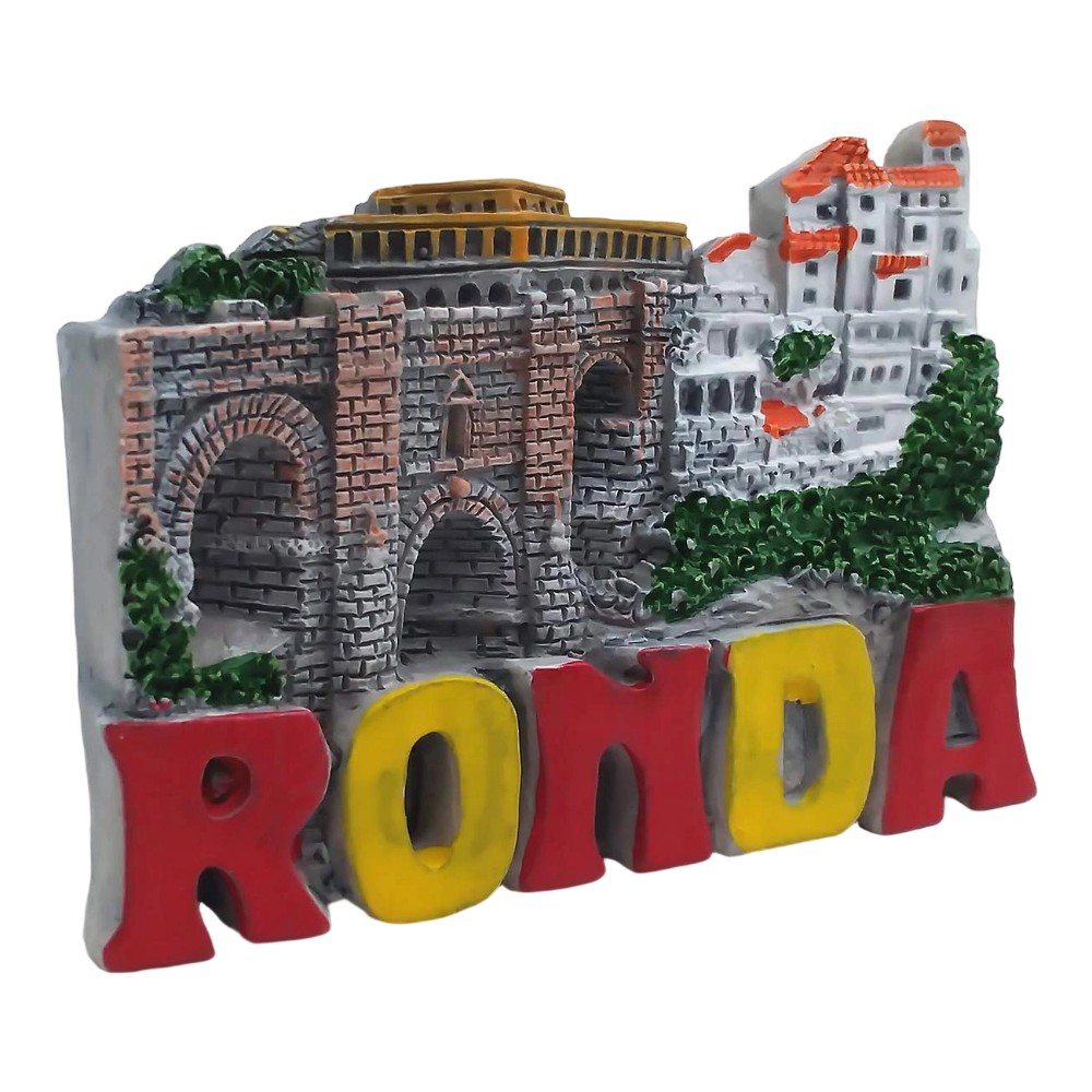 ronda spain fridge magnet – historic bridge souvenir gift & white village scenic keepsake