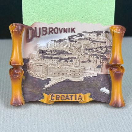 dubrovnik croatia fridge magnet – european coastal travel keepsake & magnetic home decoration