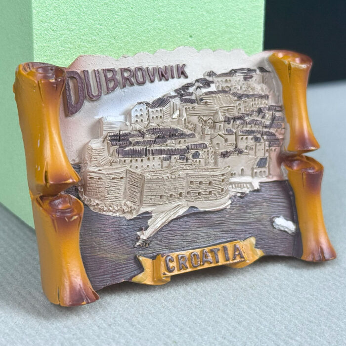 dubrovnik croatia fridge magnet – european coastal travel keepsake & magnetic home decoration