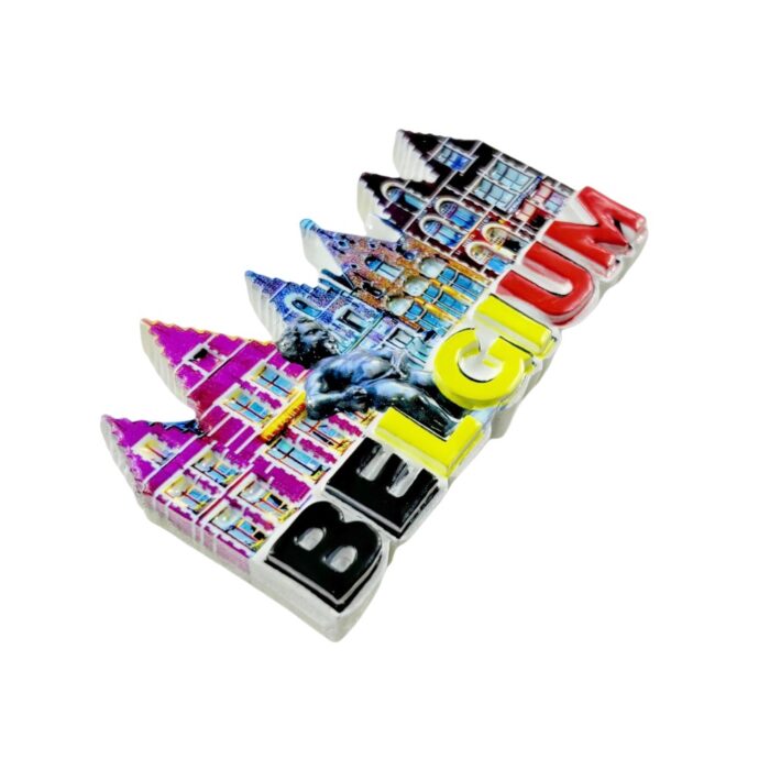 belgium fridge magnet colorful brussels manneken pis travel souvenir gift & european home decor