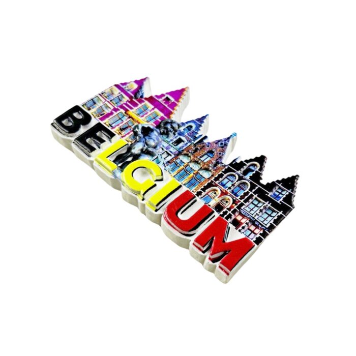 belgium fridge magnet colorful brussels manneken pis travel souvenir gift & european home decor