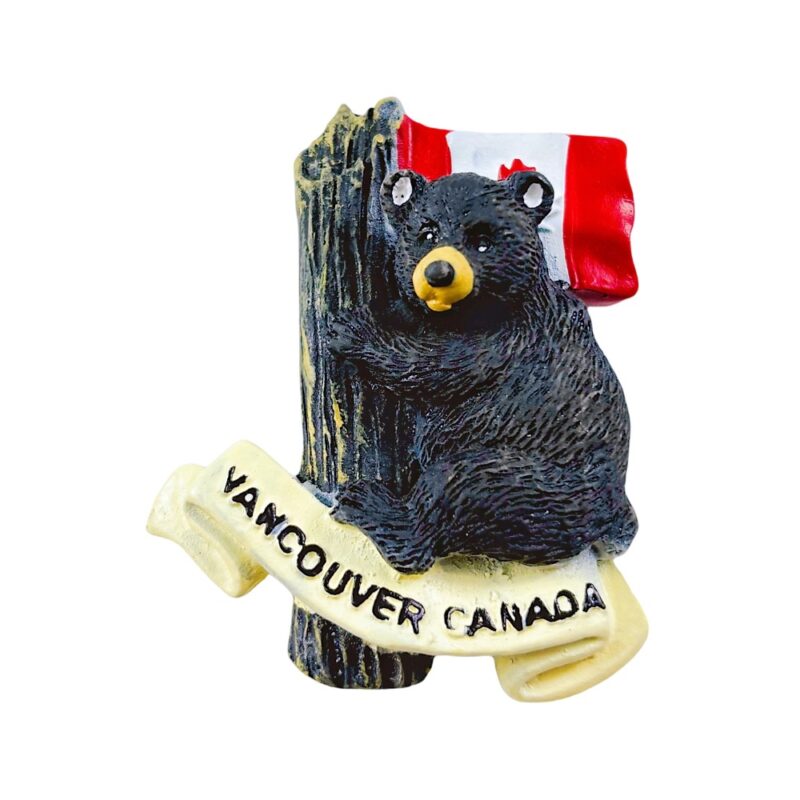 vancouver canada bear fridge magnet canadian wildlife travel keepsake & rustic cabin decor