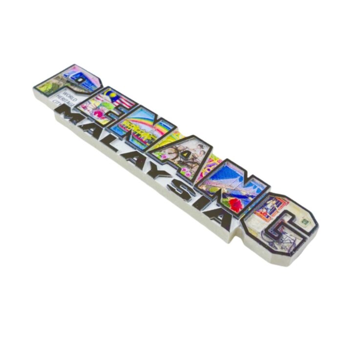 penang malaysia fridge magnet colorful heritage city letters travel souvenir & cultural display decor