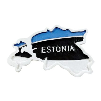 estonia map fridge magnet baltic country outline design travel keepsake & minimalist whiteboard decoration