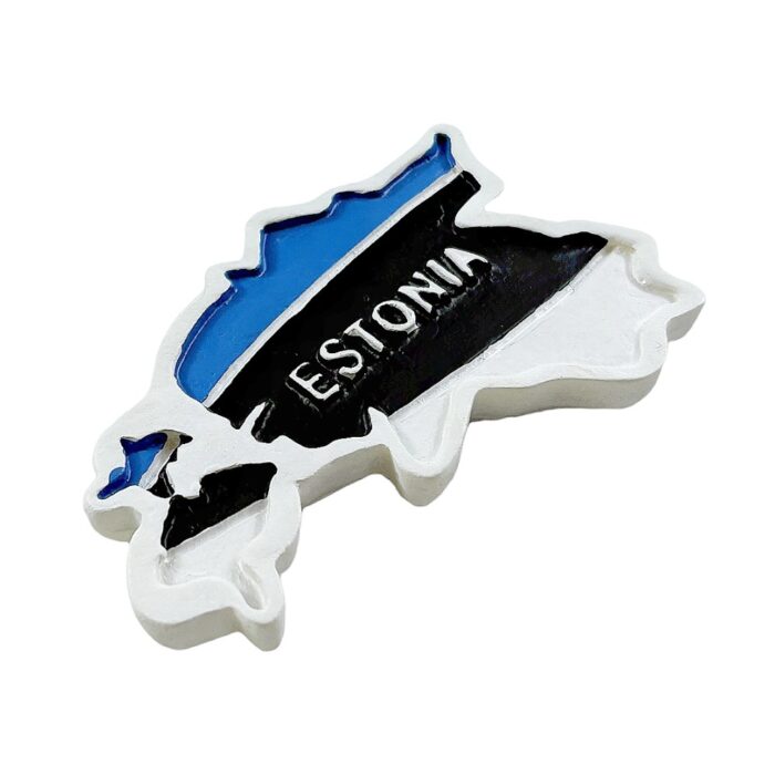 estonia map fridge magnet baltic country outline design travel keepsake & minimalist whiteboard decoration