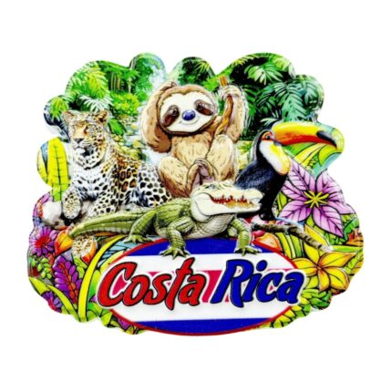 costa rica fridge magnet jungle wildlife animals souvenir gift & tropical nature inspired decor accent