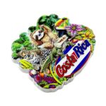 costa rica fridge magnet jungle wildlife animals souvenir gift & tropical nature inspired decor accent