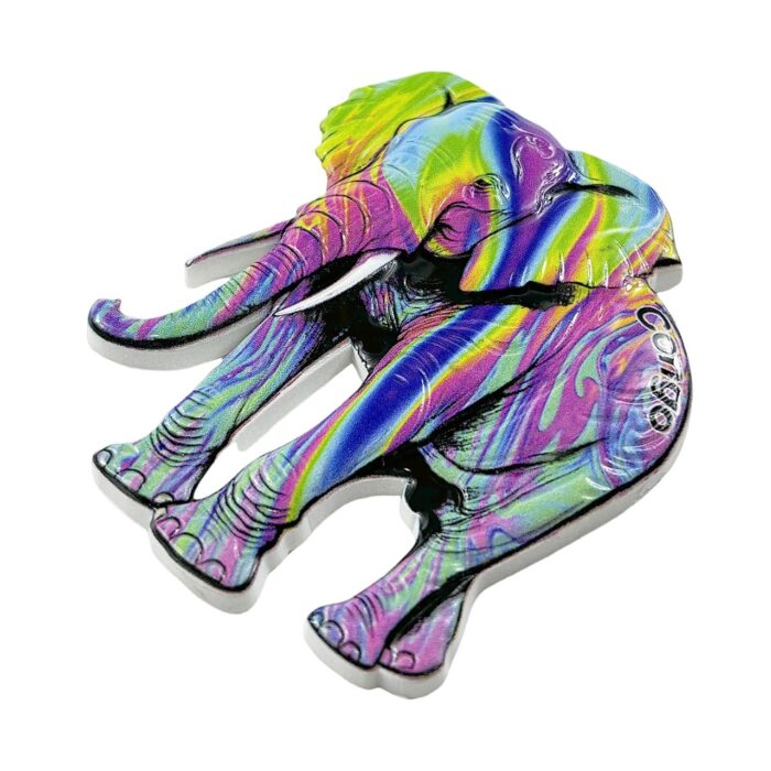 colorful elephant fridge magnet artistic africa inspired animal travel souvenir & vibrant decorative gift