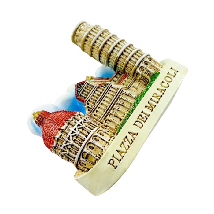 pisa italy fridge magnet piazza dei miracoli leaning tower travel souvenir & renaissance architecture decor