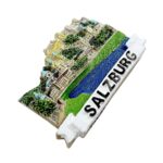 salzburg austria fridge magnet scenic old town view travel souvenir & classical music lovers decor accent