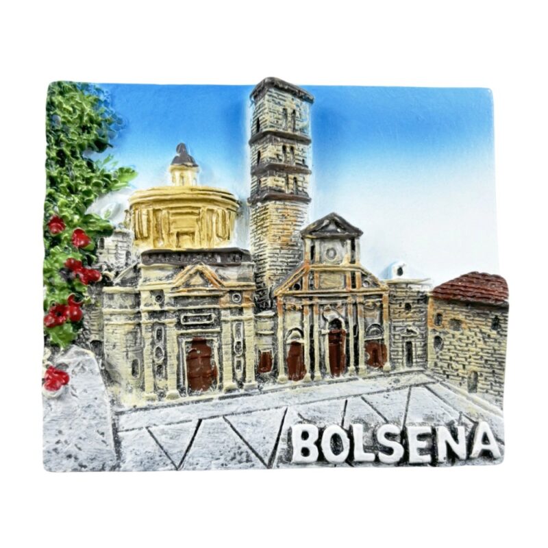 bolsena italy fridge magnet historic cathedral travel souvenir & hidden gem town decor
