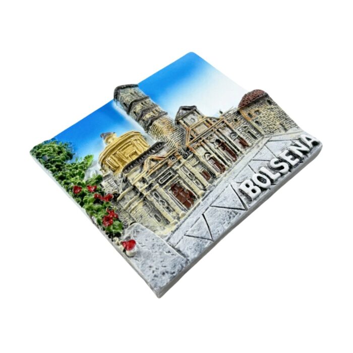 bolsena italy fridge magnet historic cathedral travel souvenir & hidden gem town decor