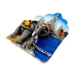 thailand elephant temple fridge magnet exotic asia travel collectible & fridge art display