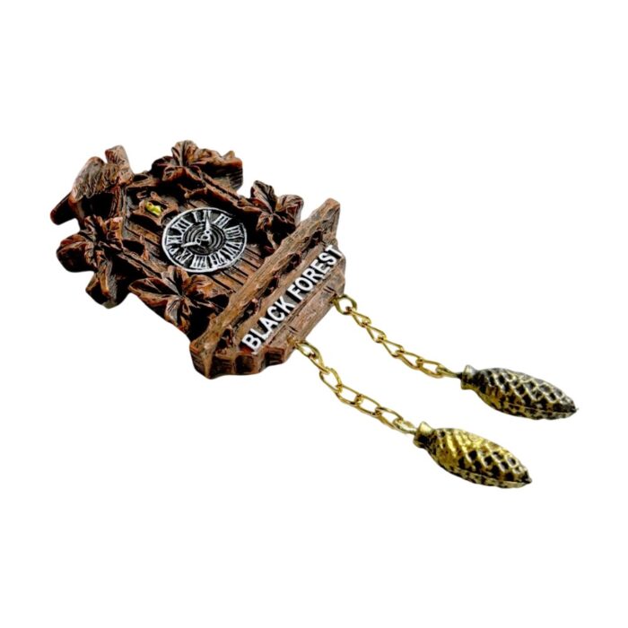 black forest germany cuckoo clock fridge magnet vintage alpine cabin style travel keepsake