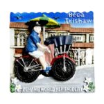 penang malaysia trishaw fridge magnet world heritage city travel gift & cultural fridge accent
