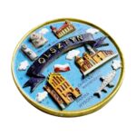 olsztyn poland city icon round fridge magnet historic landmarks souvenir & european heritage charm