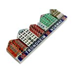 trondheim norway color houses fridge magnet nordic architecture souvenir & scenic whiteboard accent