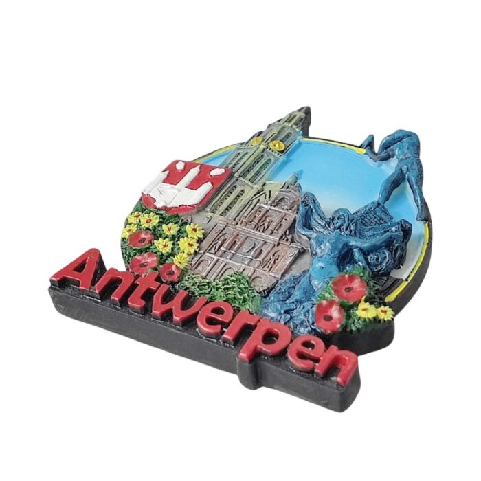 antwerpen belgium landmark fridge magnets | cultural travel souvenir & city decor