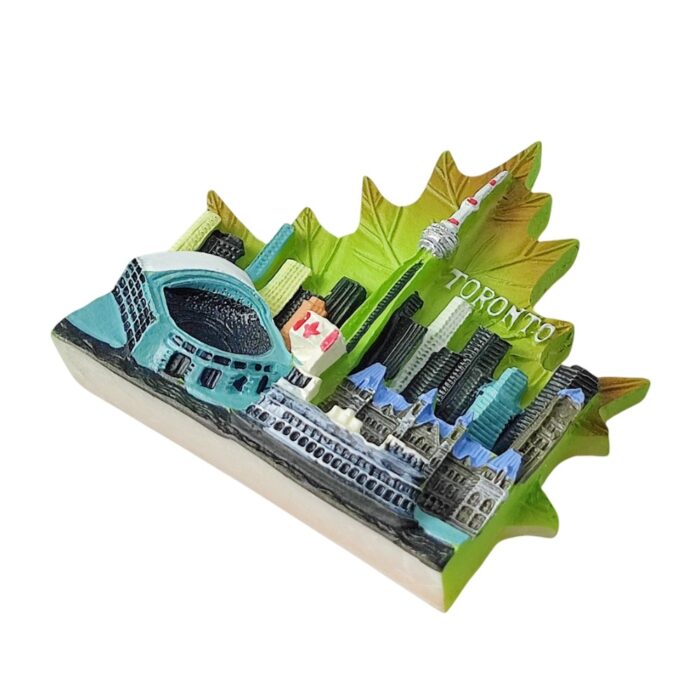 toronto canada skyline fridge magnet maple leaf landmark souvenir for fridge display