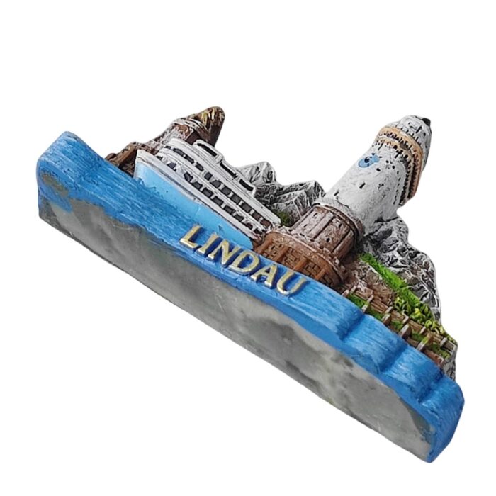 lindau germany fridge magnet – lighthouse & lake constance view travel souvenir for coastal decor