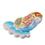 tropical beach footprint fridge magnet – summer flip flop sand print travel gift for coastal vibes decor
