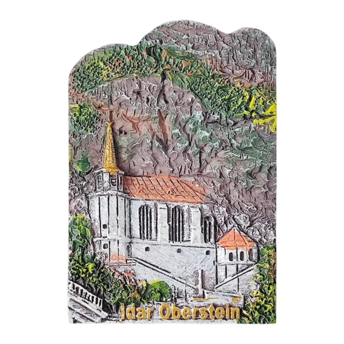 idar oberstein germany fridge magnet – rock church scenic travel souvenir for alpine village lovers