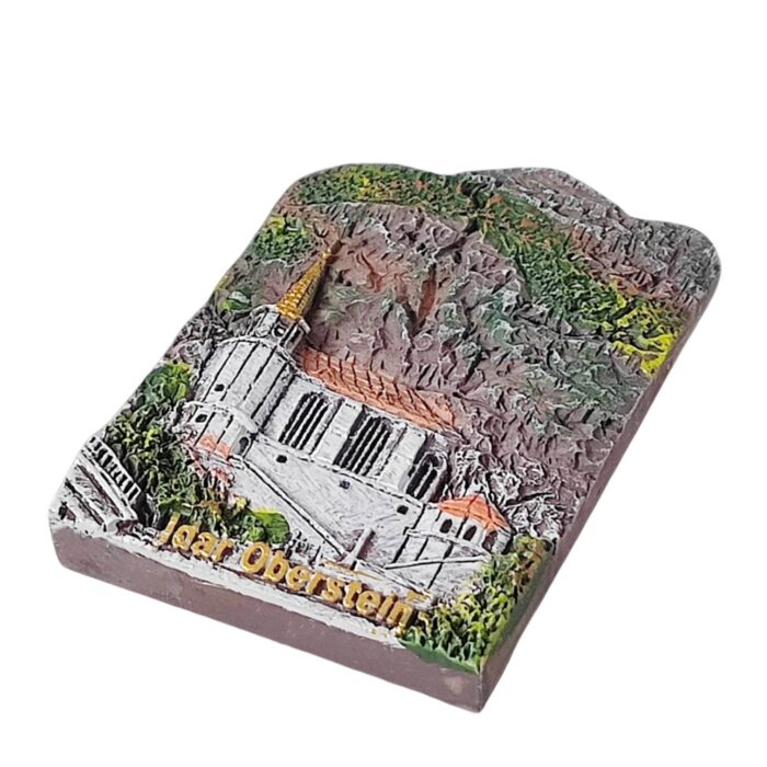 idar oberstein germany fridge magnet – rock church scenic travel souvenir for alpine village lovers