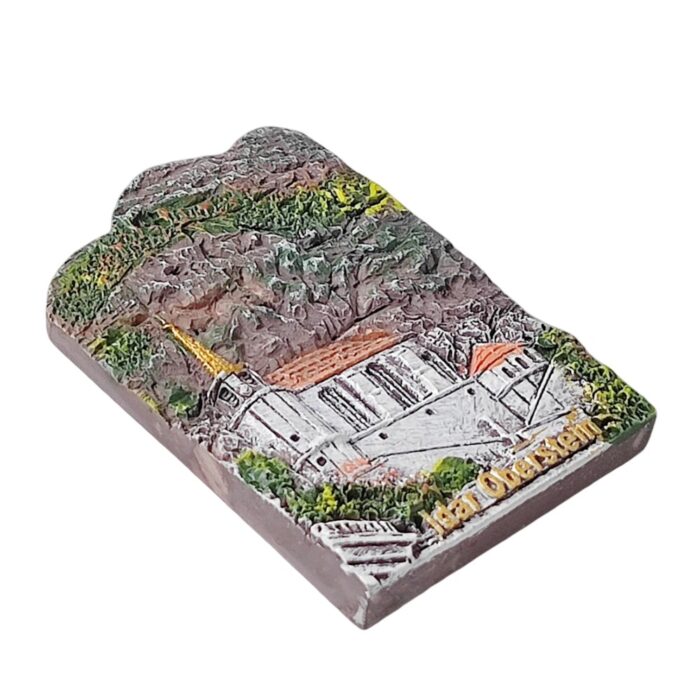 idar oberstein germany fridge magnet – rock church scenic travel souvenir for alpine village lovers