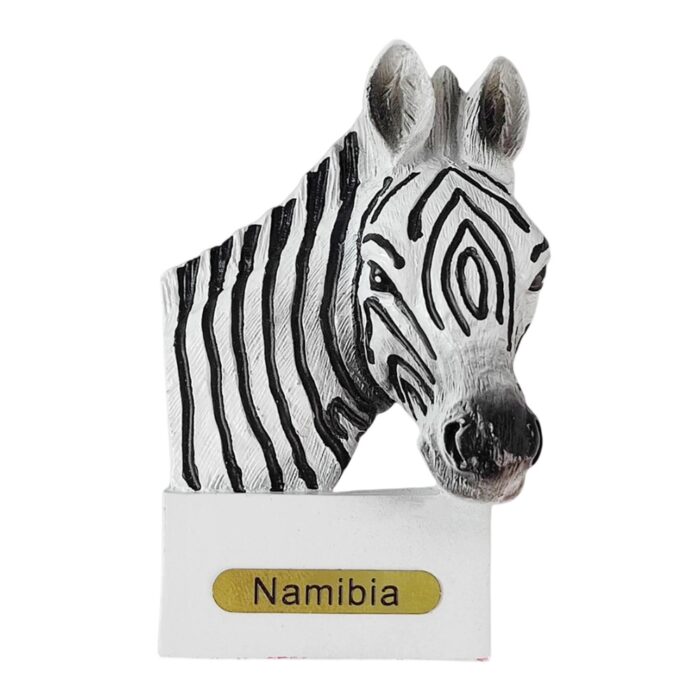 namibia zebra fridge magnet – unique african souvenir for travel lovers & office whiteboard decoration