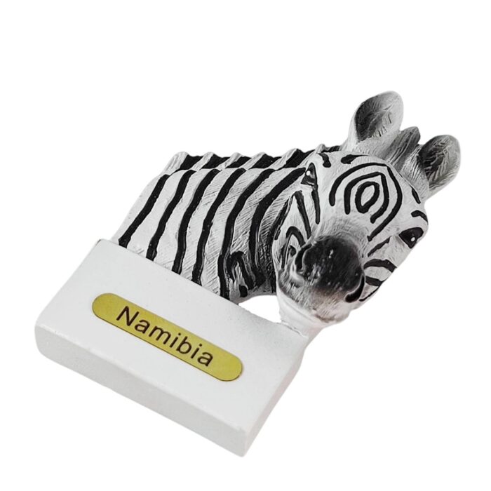 namibia zebra fridge magnet – unique african souvenir for travel lovers & office whiteboard decoration