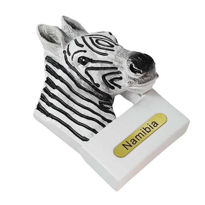 namibia zebra fridge magnet – unique african souvenir for travel lovers & office whiteboard decoration