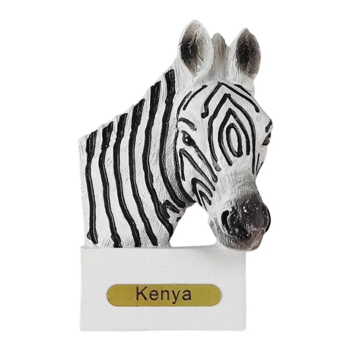 kenya safari zebra fridge magnet – african adventure souvenir & wild decor for kitchen or office