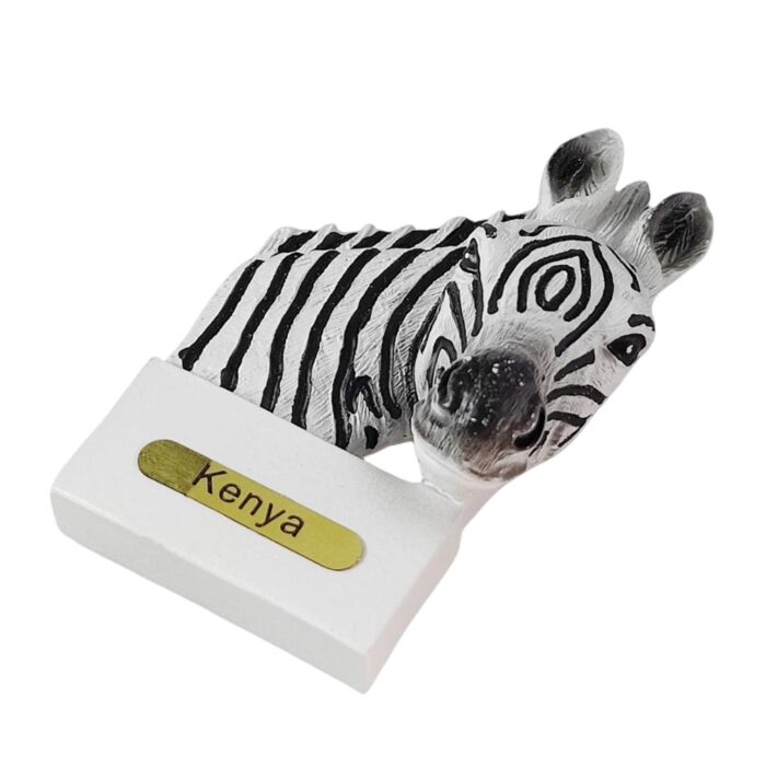 kenya safari zebra fridge magnet – african adventure souvenir & wild decor for kitchen or office