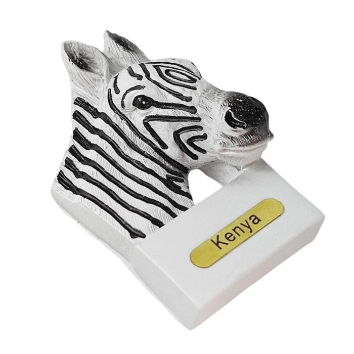 kenya safari zebra fridge magnet – african adventure souvenir & wild decor for kitchen or office