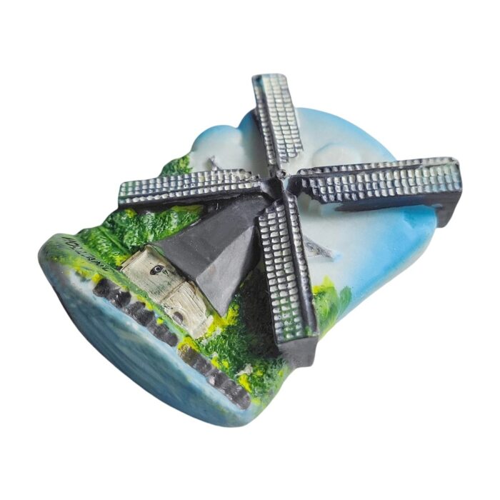 holland windmill fridge magnet – dutch countryside souvenir & rustic kitchen decor