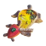 maldives turtle shaped fridge magnet – tropical island paradise travel gift & beach style decor